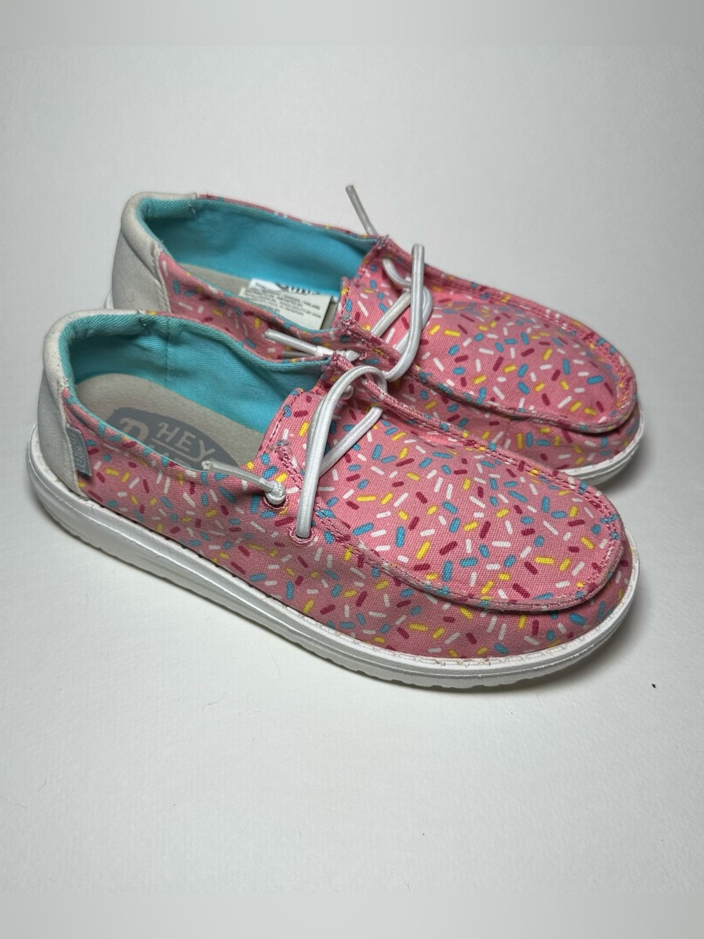Hey Dude Wendy Youth Pink Sprinkles - Slip On Shoes - Kids Y3